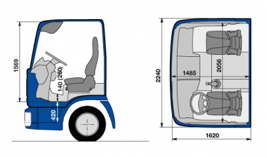 Кабина MAN C компактная схема