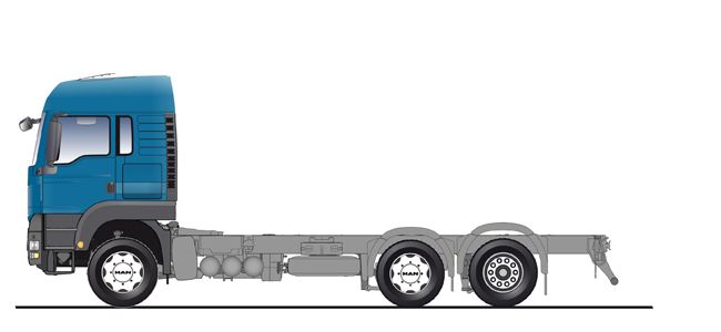 Шасси грузовое MAN TGS 6х4-4 BL