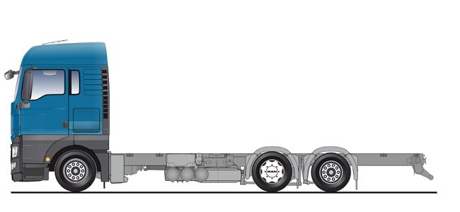 Шасси MAN TGX 6x2-2 грузовое